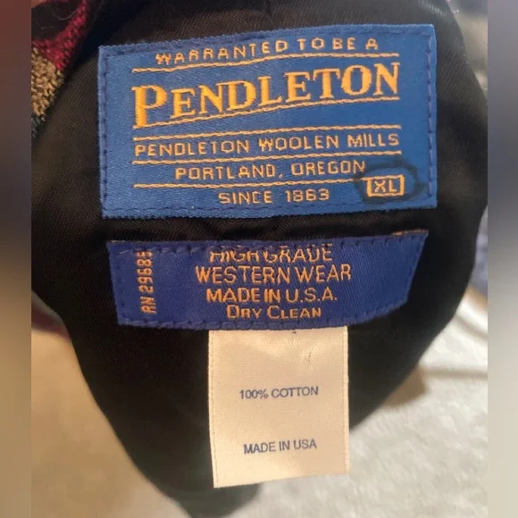 Vintage Pendelton Vest Blanket cotton native american aztec khaki western - Picture 3 of 12